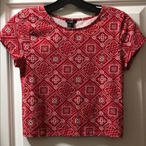 Bandana pattern Crop top